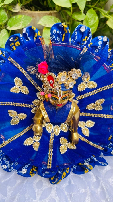 Blue Dress choli patka & Padgi