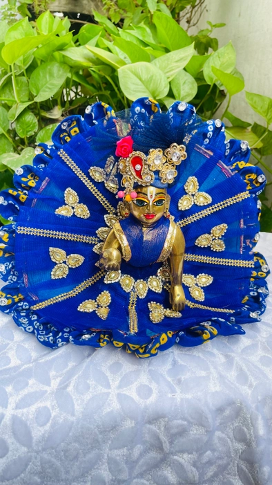Blue Dress choli patka & Padgi