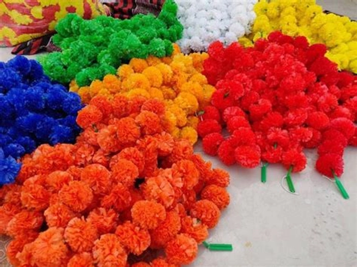 Artificial Marigold Flower Genda