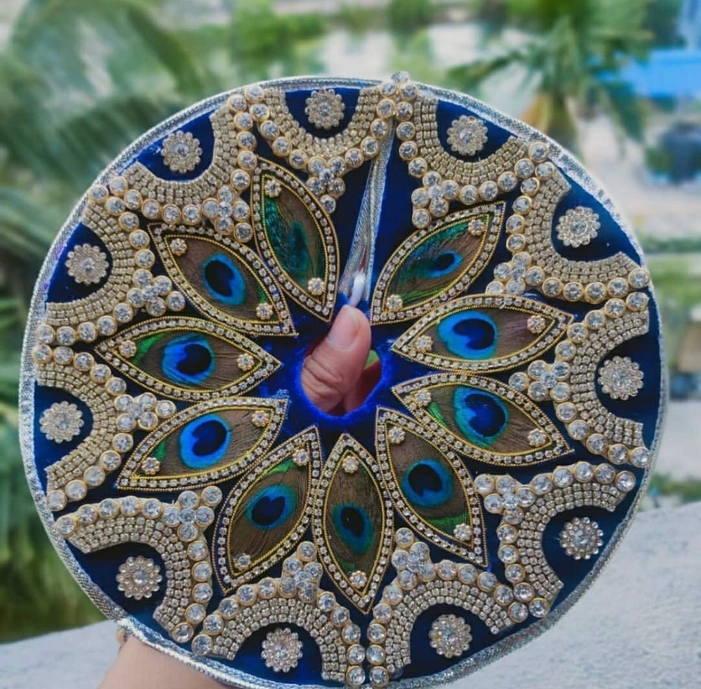 Peacock feather designer Dress Pagdi