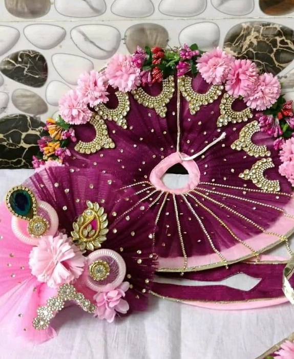 Purple Designer Dress with padgi