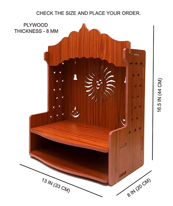 Wooden mini Mandir