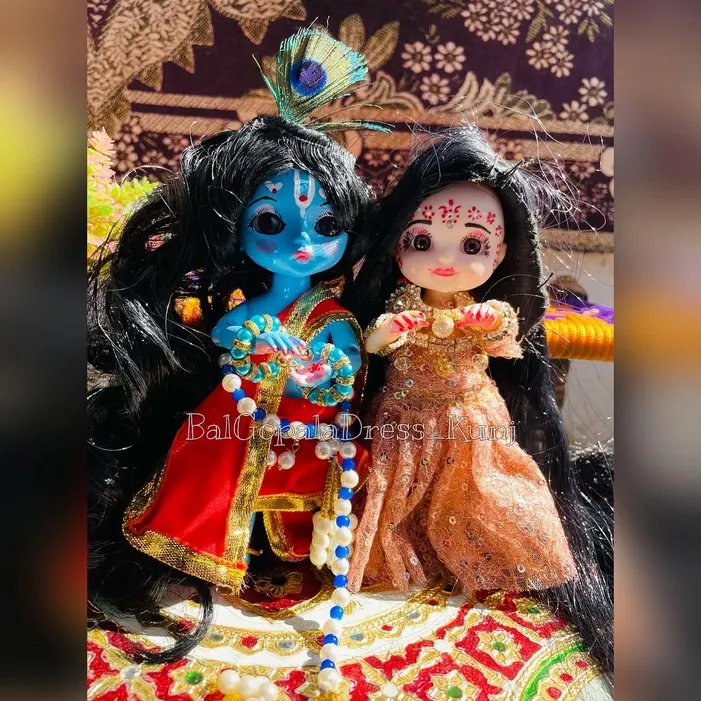 Radhe Krishna doll set