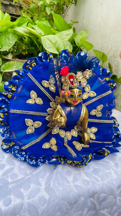 Blue Dress choli patka & Padgi