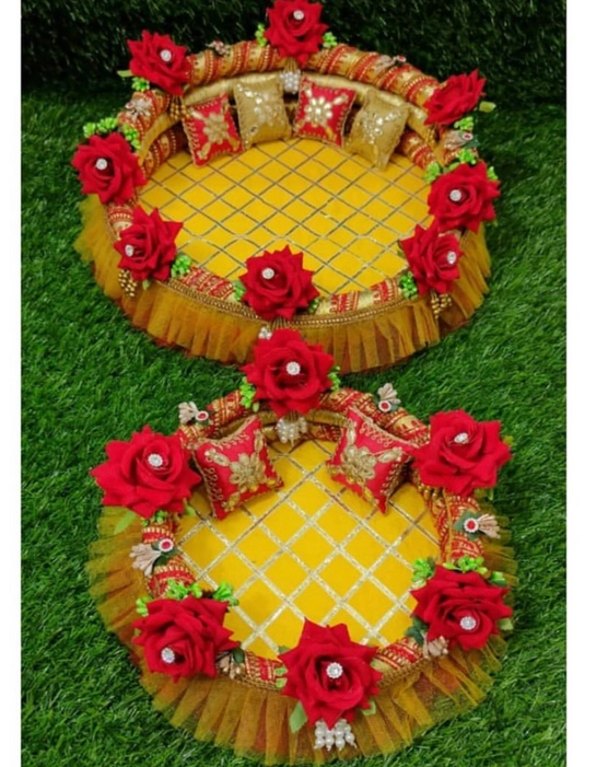 Unique designer Round look shinghan with pillows