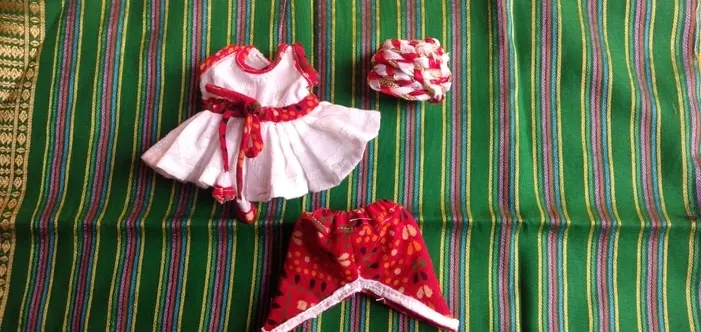 Rajasthani style Cotton dhoti kurta with turban