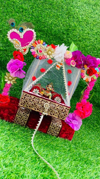 Janmashtami special jhula covered palki
