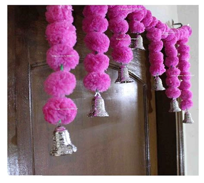 Artificial Marigold Fluffy Flower Garlands Door