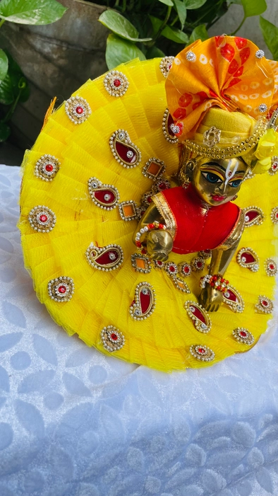 yellow Dress with padgi